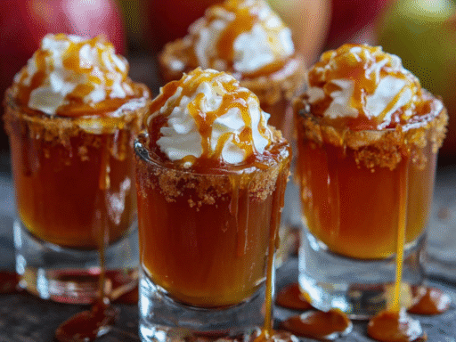 These Caramel Apple Fireball Shots Will Steal the Show at Your Fall Party 🍁🥃