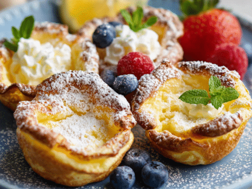 🥞 Mini German Pancakes – Puffy, Buttery, and Perfect for Any Breakfast!