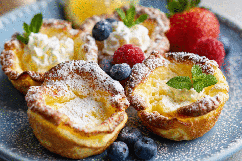 🥞 Mini German Pancakes – Puffy, Buttery, and Perfect for Any Breakfast!