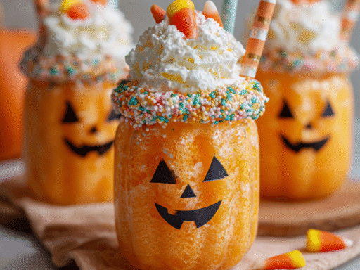 🎃 Jack-O-Lantern Floats – Spooky, Sweet & So Easy to Make!
