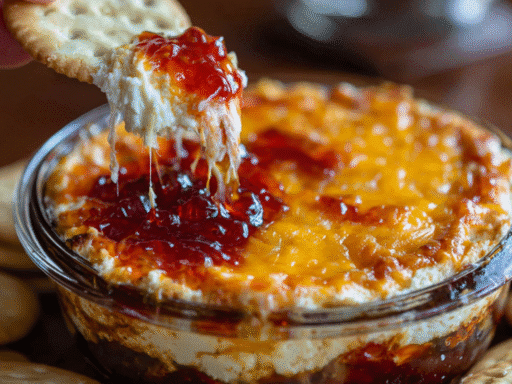 🧀 Pepper Jelly Cheese Dip – Sweet Heat in Every Bite