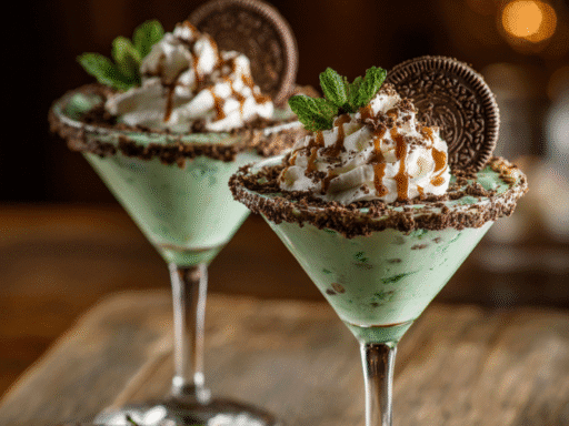 Creamy Thin Mint Cookie Martini Delight ✨