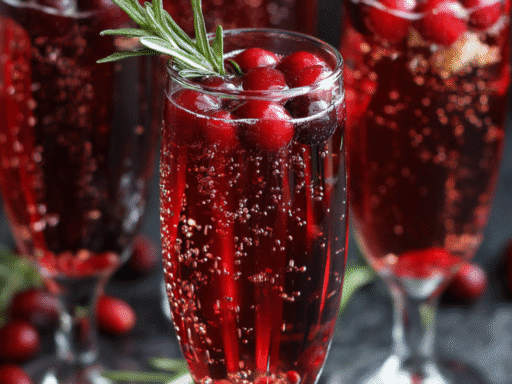 🍇 The Holiday Magic Behind the Cranberry Pomegranate Champagne Cocktail