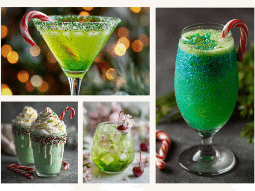 🎄 Grinch Mocktails: 4 Magical Green Drinks to Brighten Your Holiday Parties