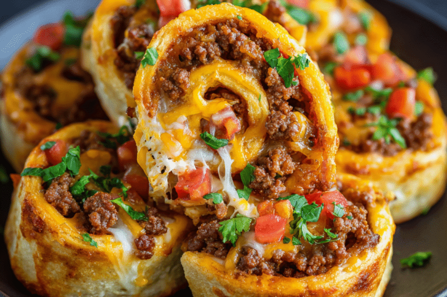 Cheesy Taco Pinwheels – The Ultimate Easy, Cheesy Party Snack Everyone Loves