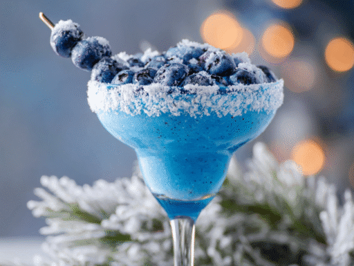 Frostbite Blueberry Martini – A Winter Wonderland in a Glass