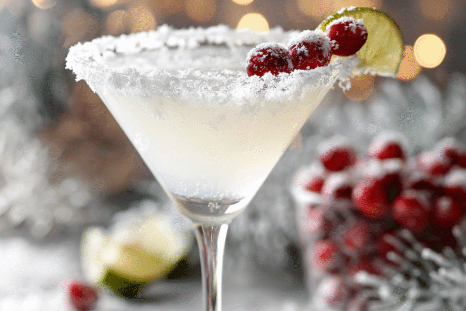 Snowy White Cosmo – A Magical Winter Cocktail