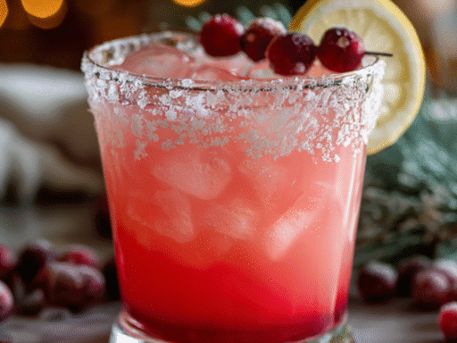 🍋 Holiday Lemon Drop – A Bright, Festive Cocktail for the Season