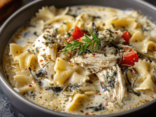 White Chicken Lasagna Soup (Ultra-Creamy Comfort Food Recipe)