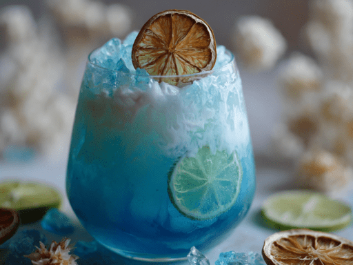 Winter Blues Mocktail – A Creamy, Cozy & Magical Blue Drink (Alcohol-Free)