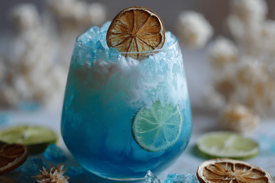 Winter Blues Mocktail – A Creamy, Cozy & Magical Blue Drink (Alcohol-Free)