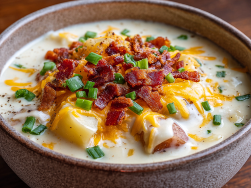 Loaded Baked Potato Soup (Ultra Creamy, Hearty & Classic American Comfort Food)