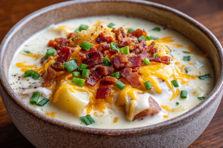 Loaded Baked Potato Soup (Ultra Creamy, Hearty & Classic American Comfort Food)