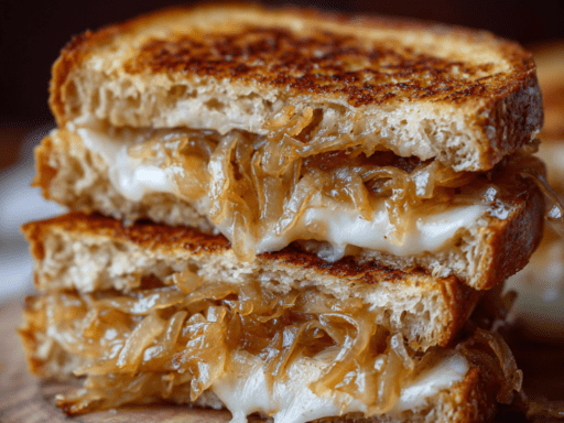French Onion Grilled Cheese Melt (Golden, Gooey & Irresistibly Savory)