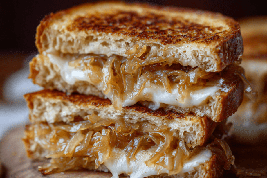 French Onion Grilled Cheese Melt (Golden, Gooey & Irresistibly Savory)