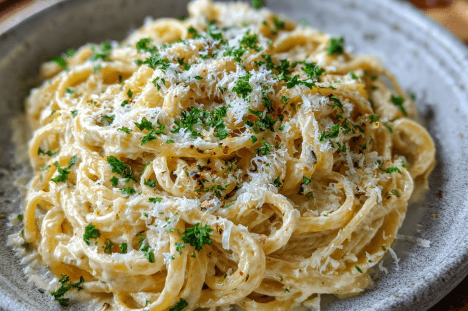 Creamy Garlic Parmesan Pasta (Rich, Velvety & Comfortingly Simple)