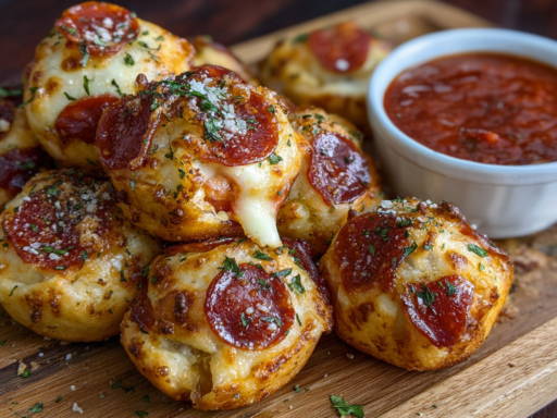 Stuffed Pepperoni Pizza Bites (Cheesy, Crispy & Crowd-Pleasant)